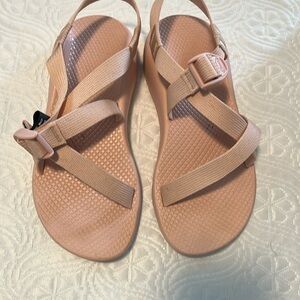 Pink Women’s Chaco sandals. Size 8